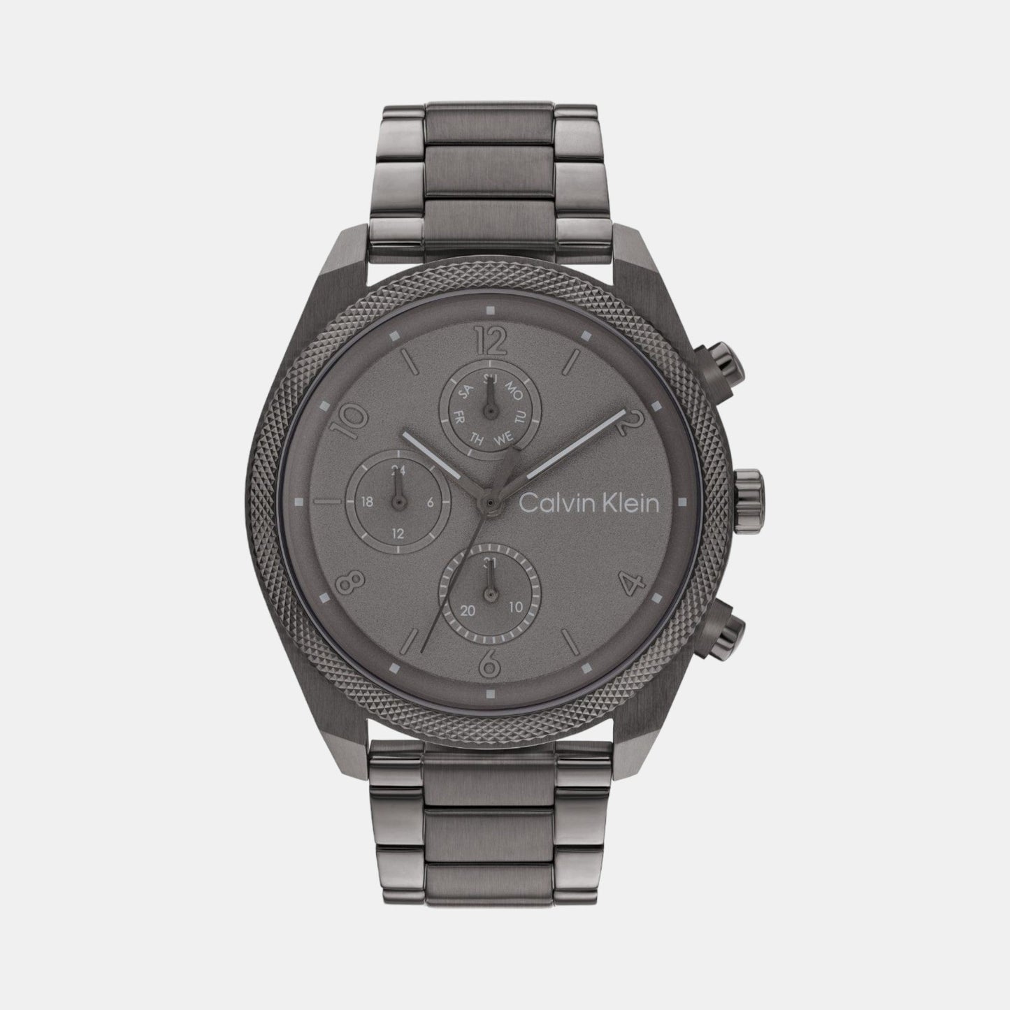 Impact Men Quartz Grey Dial Chronograph Stainless Steel Watch 25200462