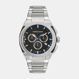 K2-Supreme Chrono 43Mm-Fw Men Quartz Black Dial Chronograph Stainless Steel Watch SFK200223