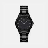 Iconic Women Quartz Black Dial Analog Stainless Steel Watch DW00100414K