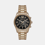 Lexington Men Quartz Black Dial Chronograph Stainless Steel Watch MK9155