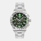 Kz-1927 Chrono 42Mm-Fw Men Quartz Green Dial Chronograph Stainless Steel Watch SFKZ00423