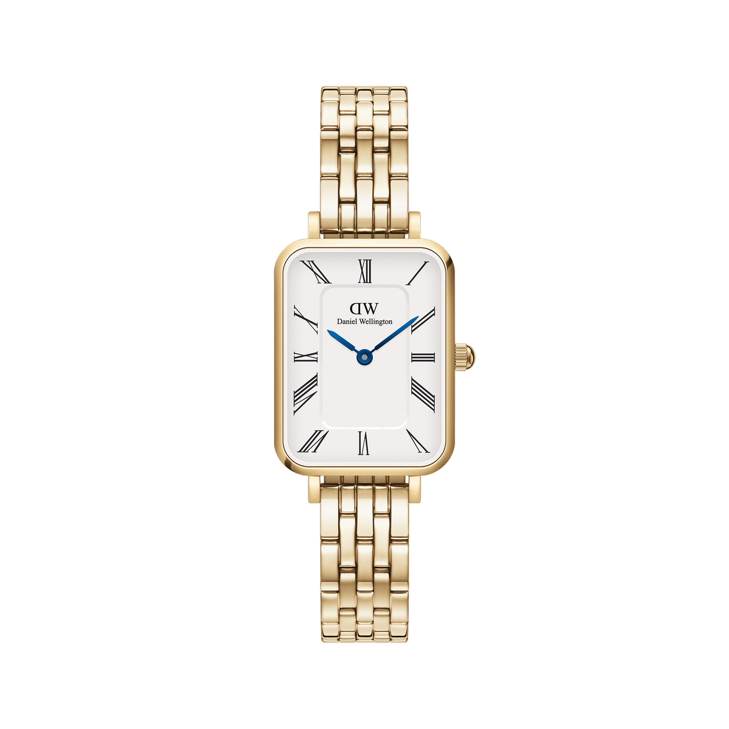 Quadro Roman Numerals 5-Link Gold