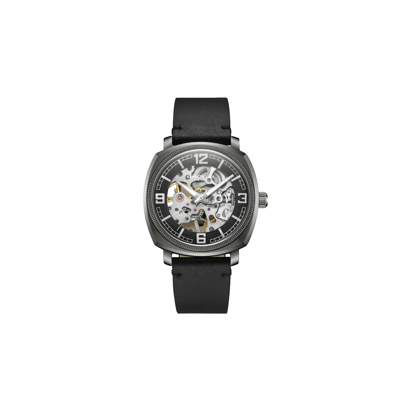 Kenneth Cole Black Dial Analog Mechanical Hand Wound Watch for Men