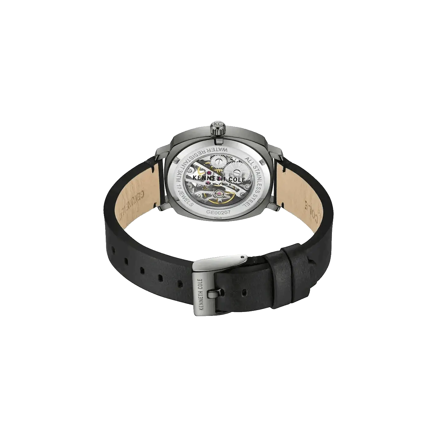 Kenneth Cole Black Dial Analog Mechanical Hand Wound Watch for Men