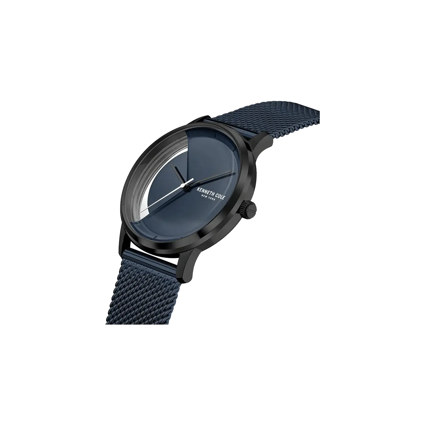 Kenneth Cole Quartz Analog Blue Dial Stainless Steel Strap Watch for Men