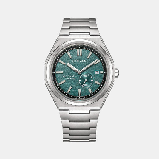 Zenshin Men Automatic Blue Dial Analog Titanium Watch NJ0180-80X