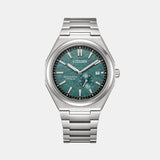 Zenshin Men Automatic Blue Dial Analog Titanium Watch NJ0180-80X