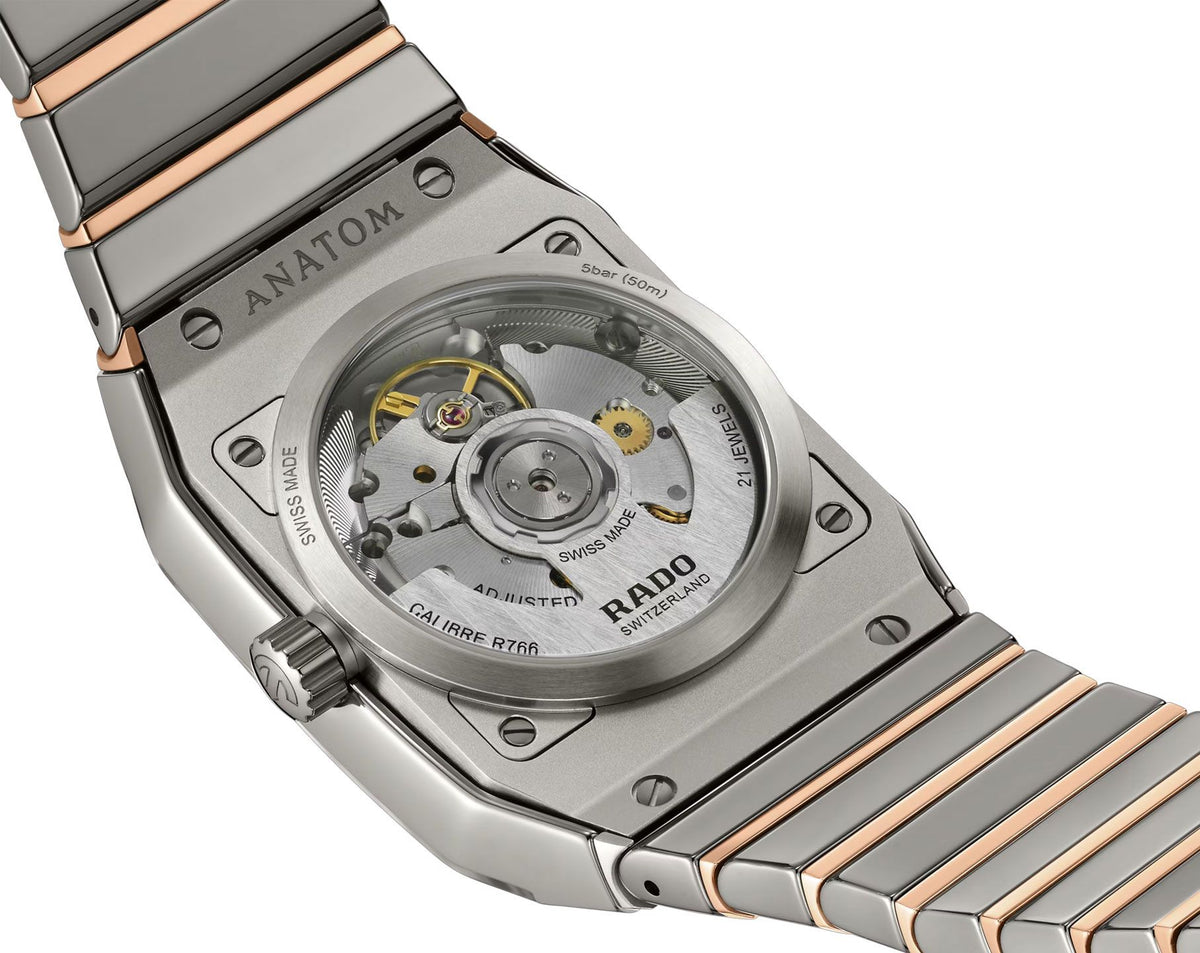 Rado Anatom Automatic Unisex Watches in Square case & Grey Dial R10203102