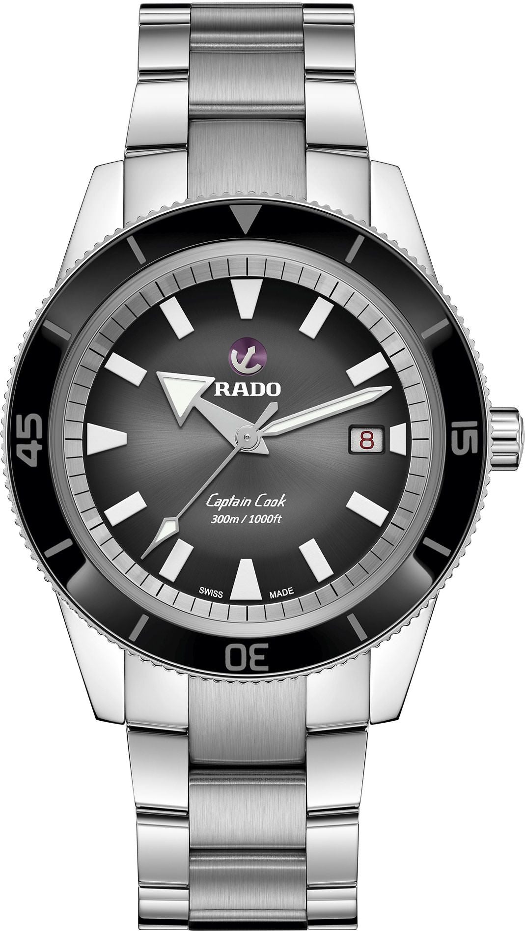 Rado Captain Cook Automatic Men Watches in Round case & Black Dial R32105153