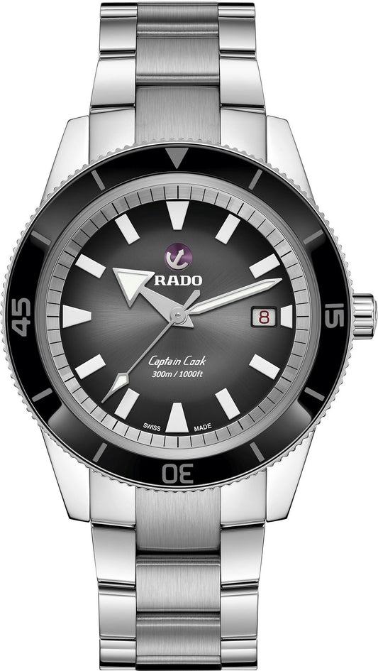 Rado Captain Cook Automatic Men Watches in Round case & Black Dial R32105153