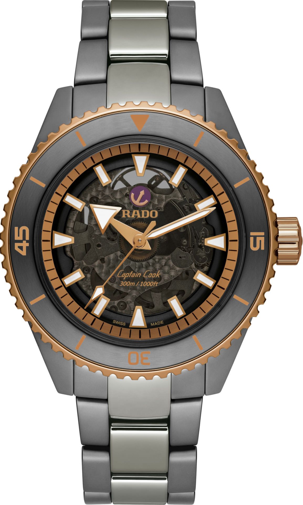 Rado Captain Cook Automatic Men Watches in Round case & Black Dial R32128162