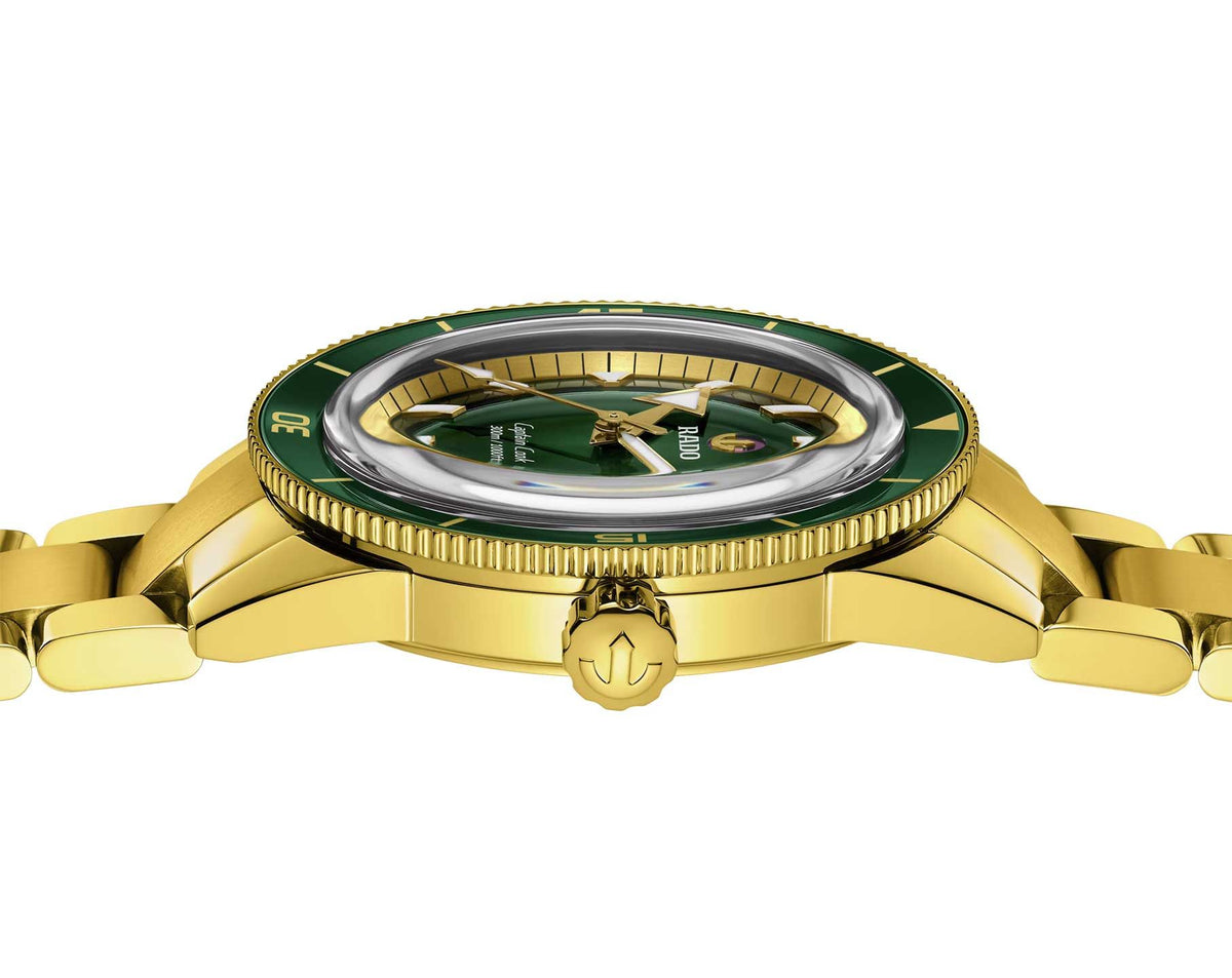 Rado Captain Cook Automatic Men Watches in Round case & Green Dial R32136323