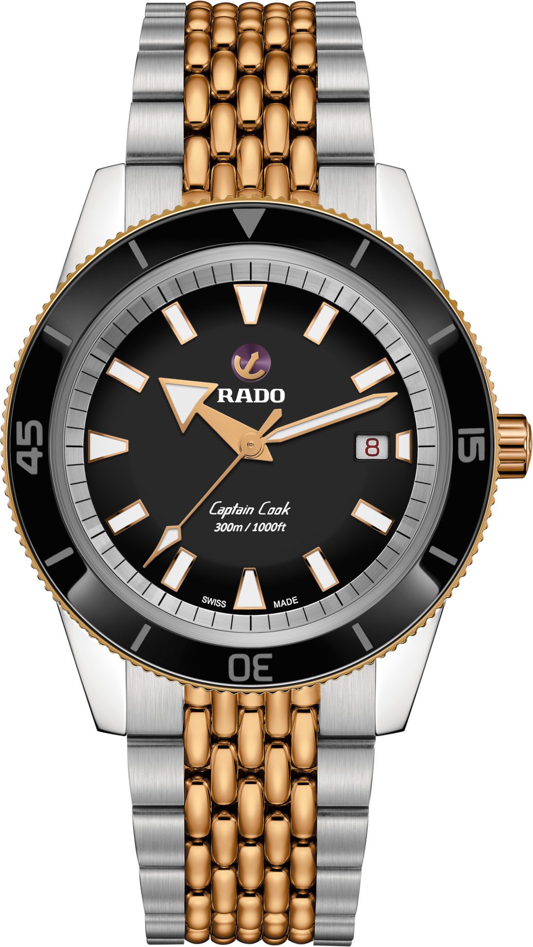 Rado Captain Cook Automatic Men Watches in Round case & Black Dial R32137153