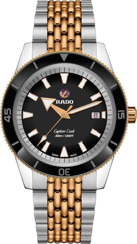 Rado Captain Cook Automatic Men Watches in Round case & Black Dial R32137153