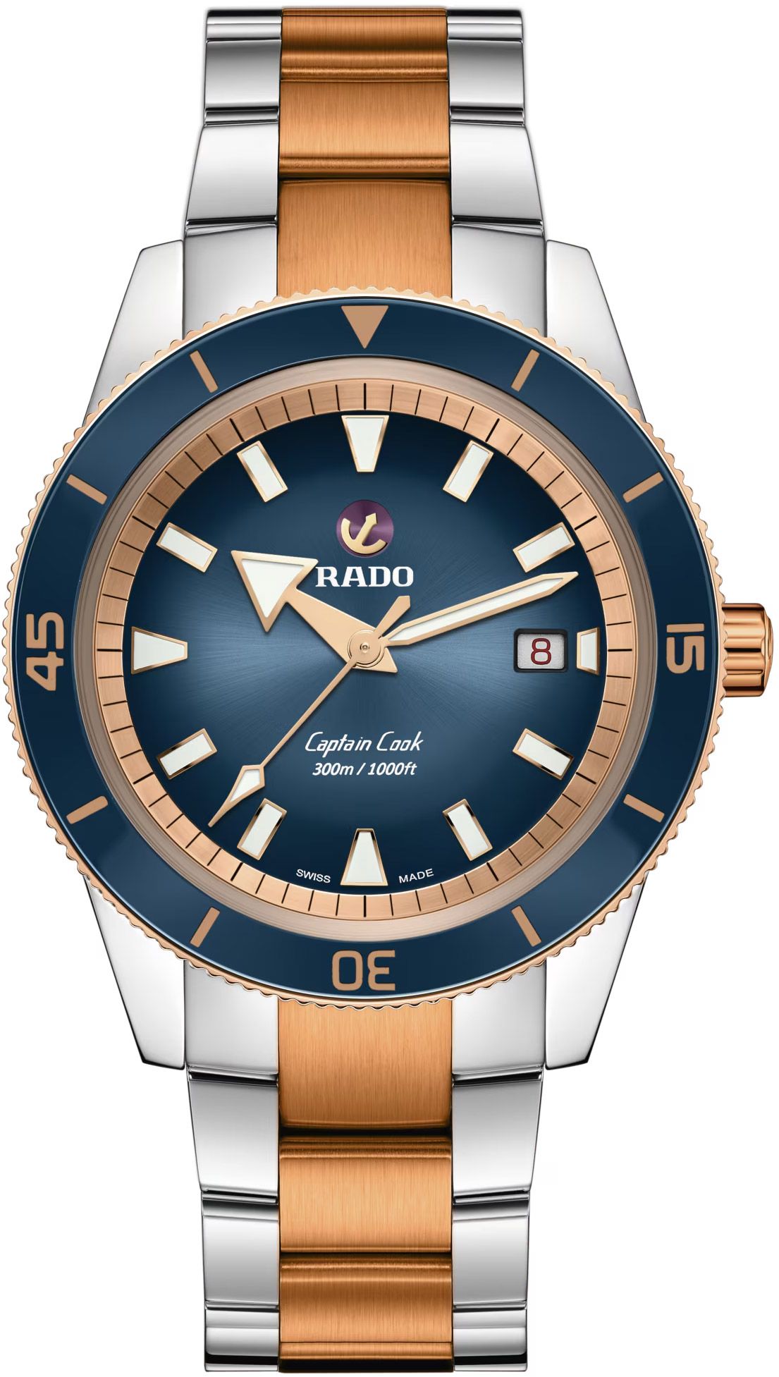 Rado Captain Cook Automatic Men Watches in Round case & Blue Dial R32137203