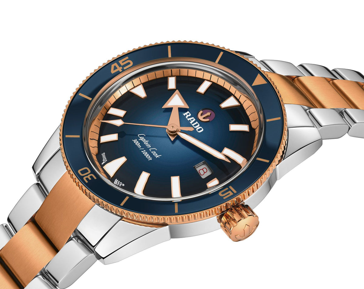 Rado Captain Cook Automatic Men Watches in Round case & Blue Dial R32137203