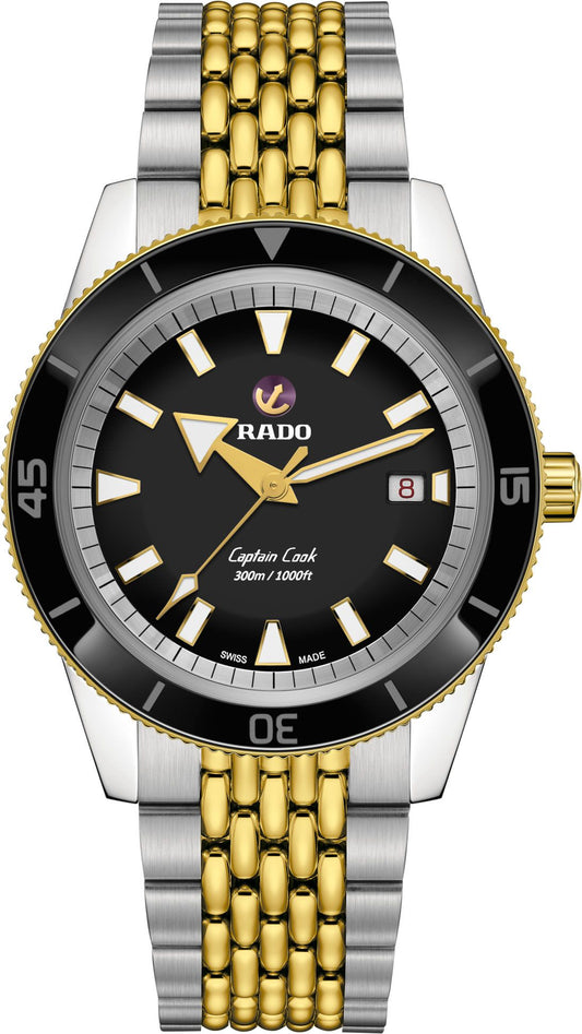 Rado Captain Cook Automatic Men Watches in Round case & Black Dial R32138153