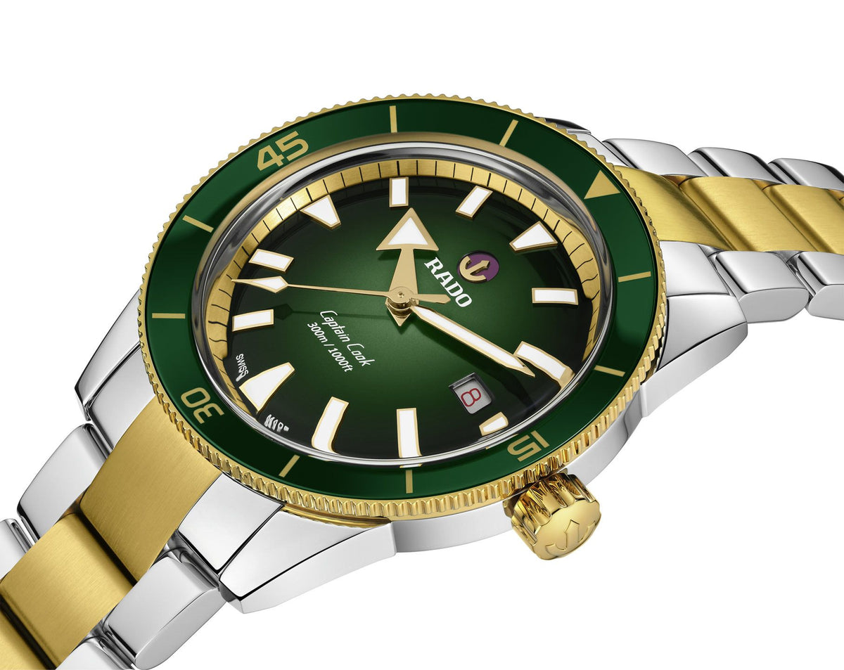 Rado Captain Cook Automatic Men Watches in Round case & Green Dial R32138303