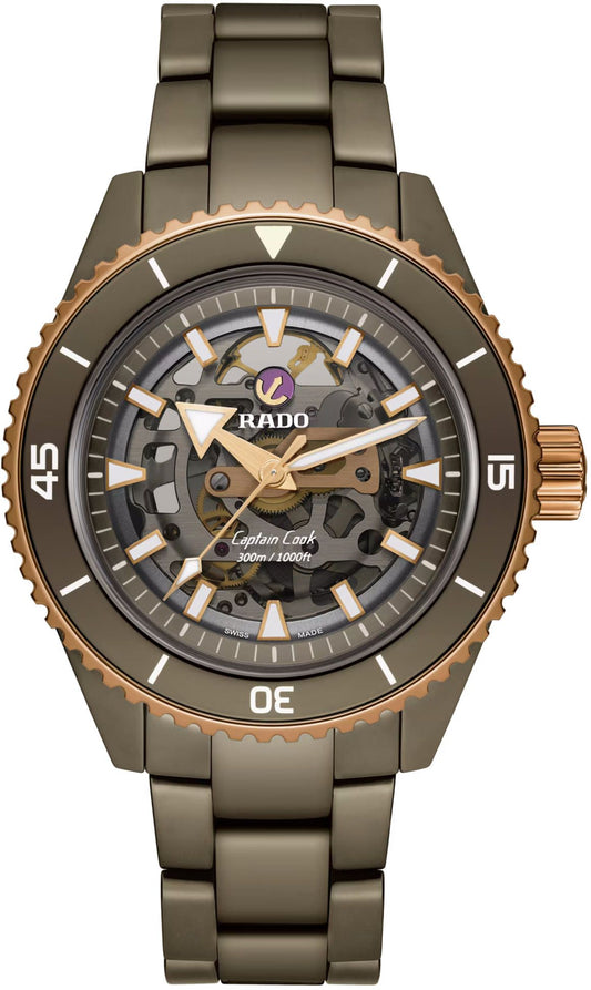 Rado Captain Cook Automatic Men Watches in Round case & Grey Dial R32150162