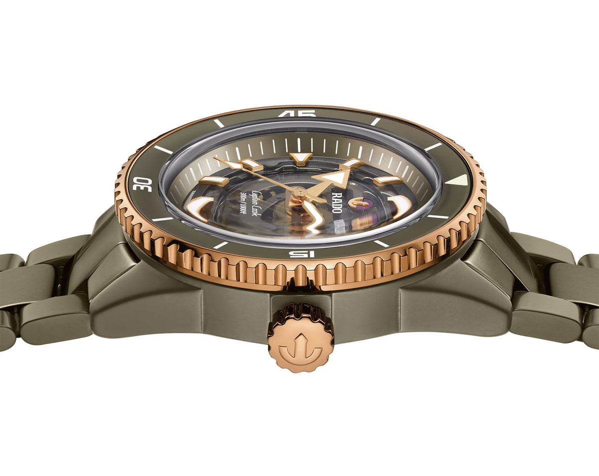 Rado Captain Cook Automatic Men Watches in Round case & Grey Dial R32150162