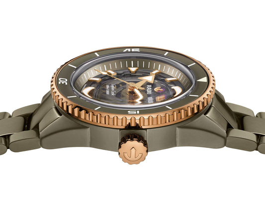 Rado Captain Cook Automatic Men Watches in Round case & Grey Dial R32150162