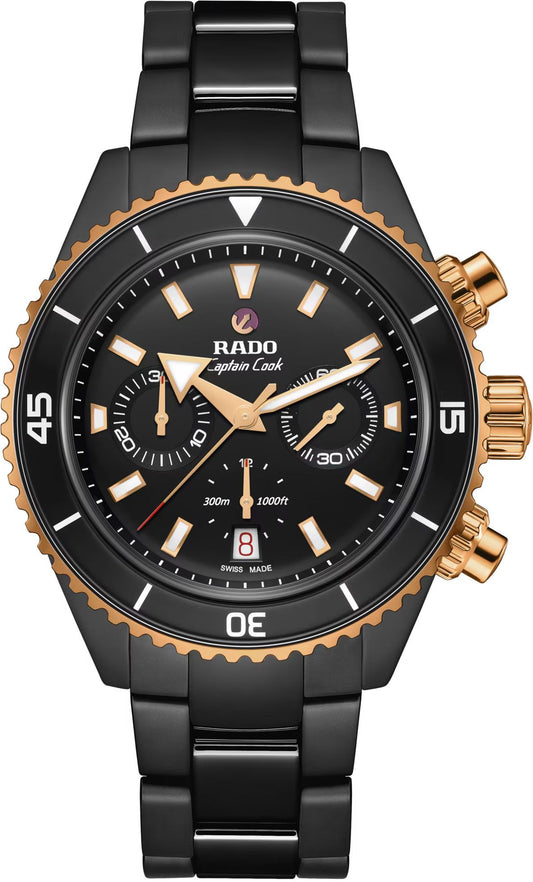 Rado Captain Cook Automatic Men Watches in Round case & Black Dial R32190153