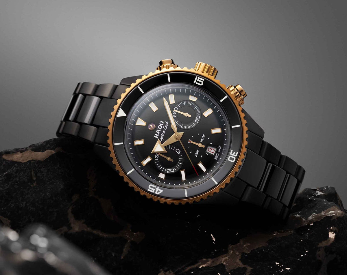 Rado Captain Cook Automatic Men Watches in Round case & Black Dial R32190153