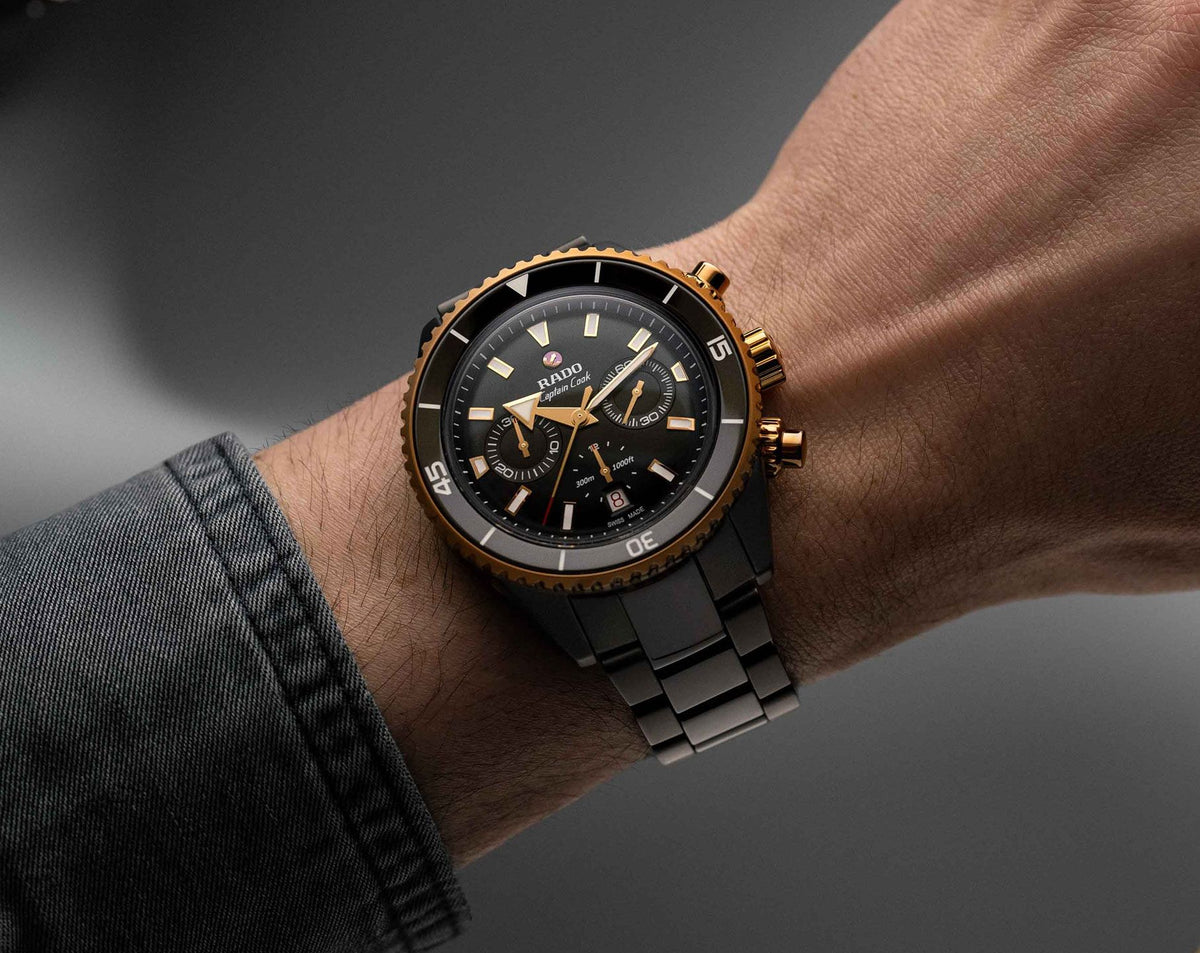 Rado Captain Cook Automatic Men Watches in Round case & Black Dial R32190153
