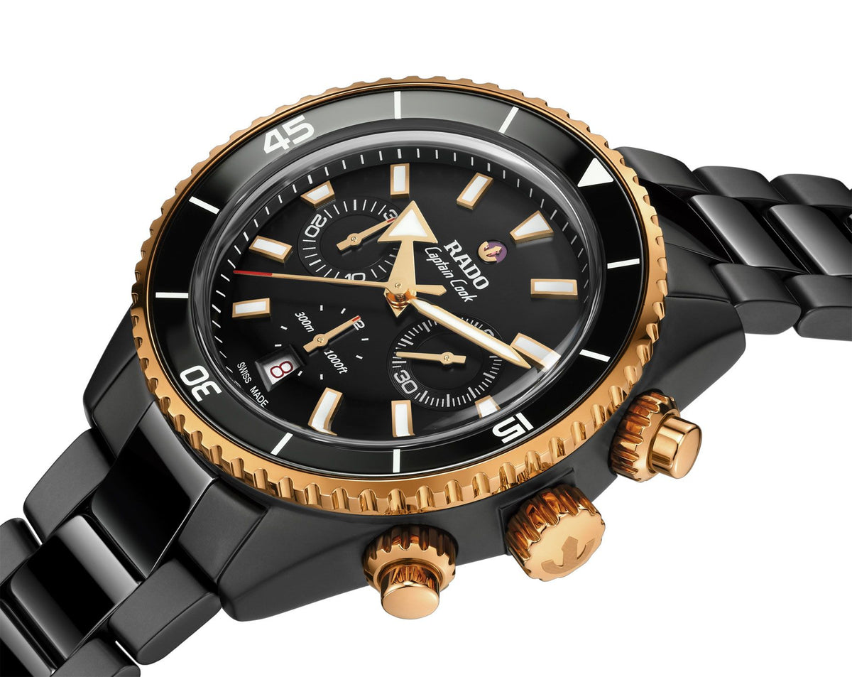 Rado Captain Cook Automatic Men Watches in Round case & Black Dial R32190153
