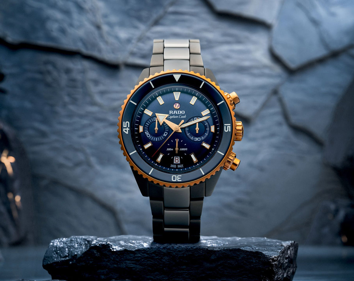 Rado Captain Cook Automatic Men Watches in Round case & Blue Dial R32195202