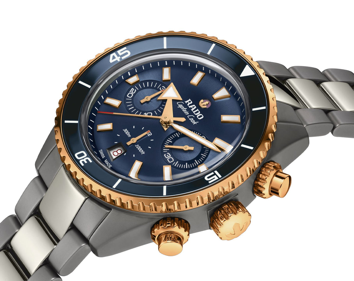 Rado Captain Cook Automatic Men Watches in Round case & Blue Dial R32195202