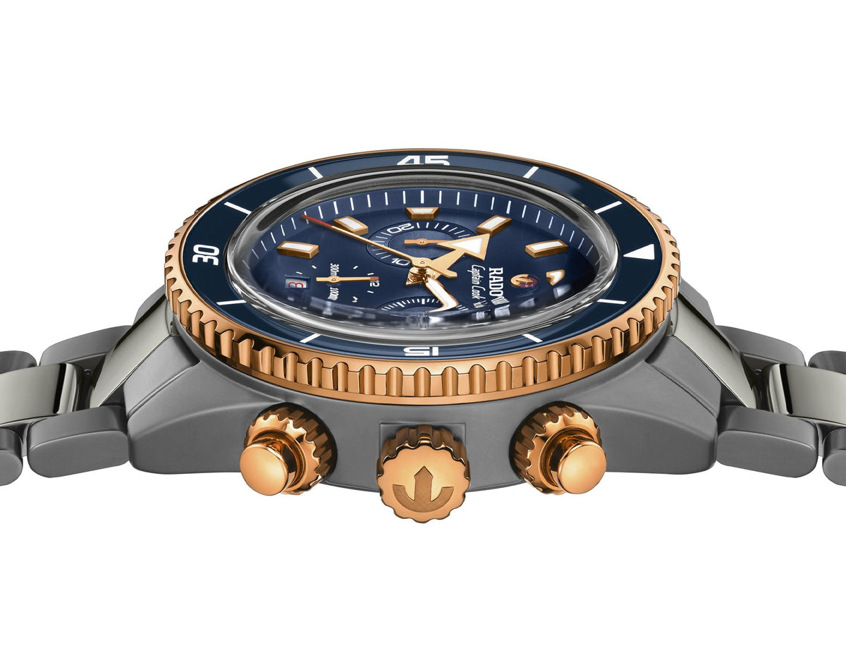Rado Captain Cook Automatic Men Watches in Round case & Blue Dial R32195202