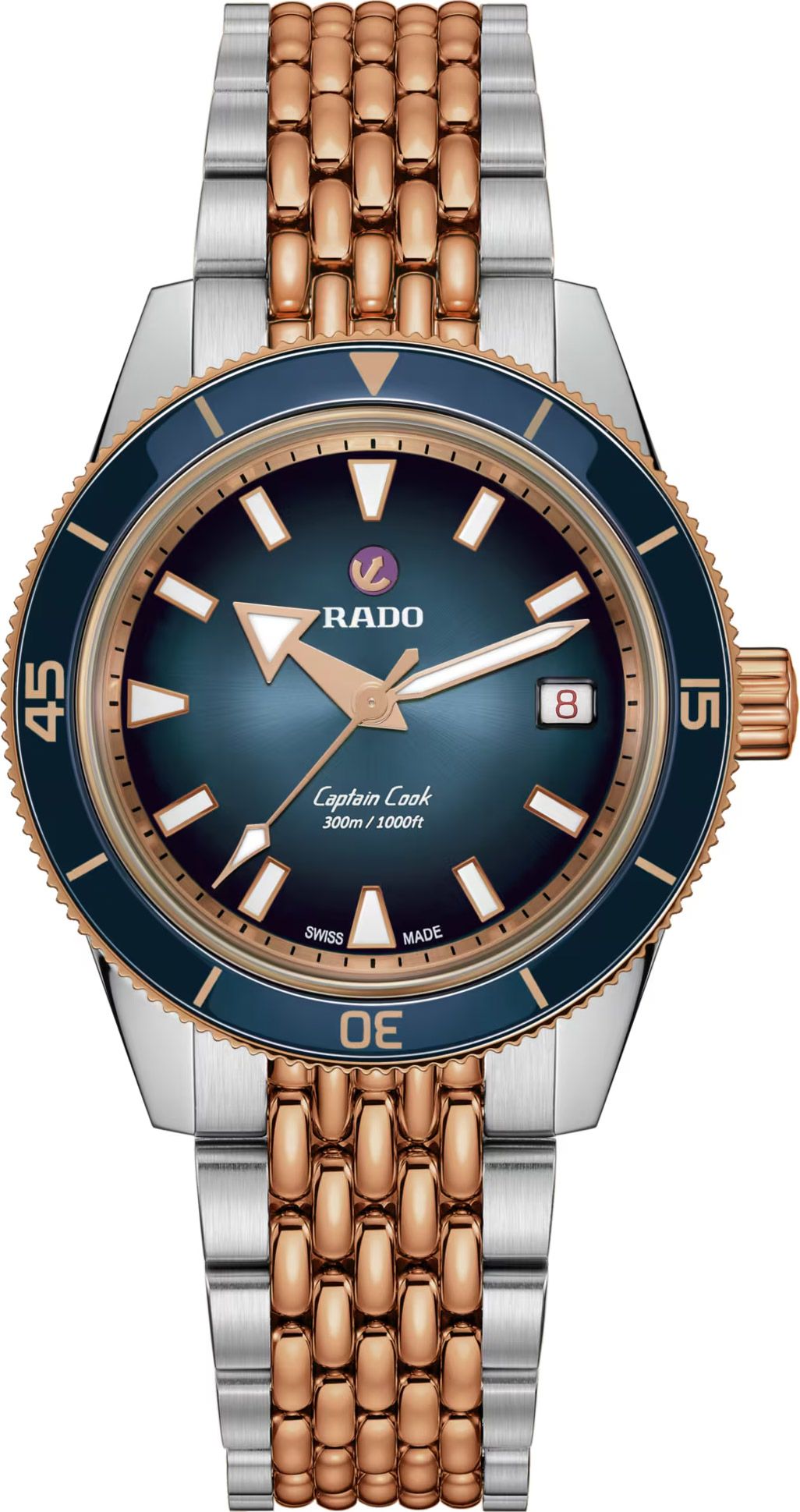 Rado Captain Cook Automatic Men Watches in Round case & Blue Dial R32224203