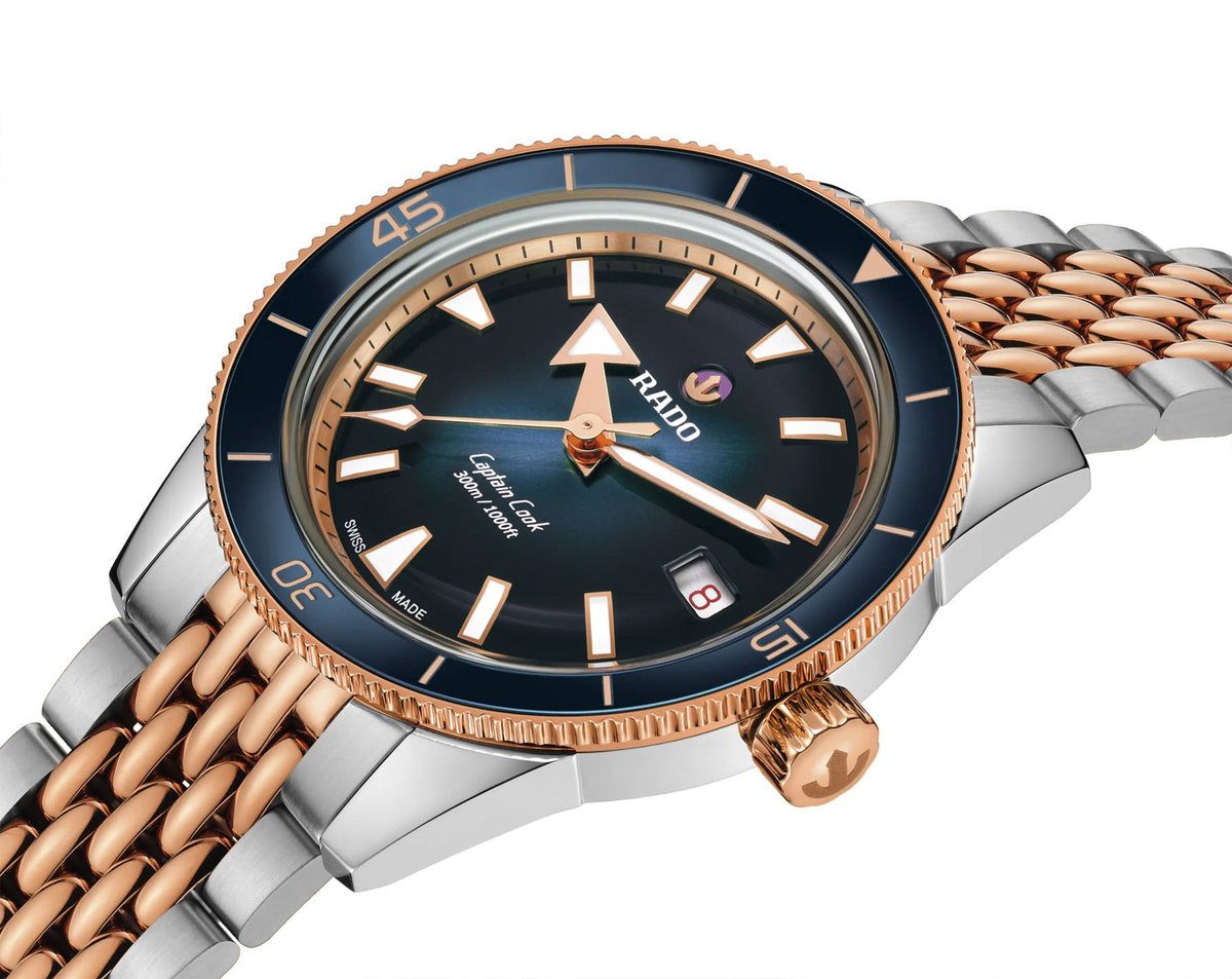 Rado Captain Cook Automatic Men Watches in Round case & Blue Dial R32224203