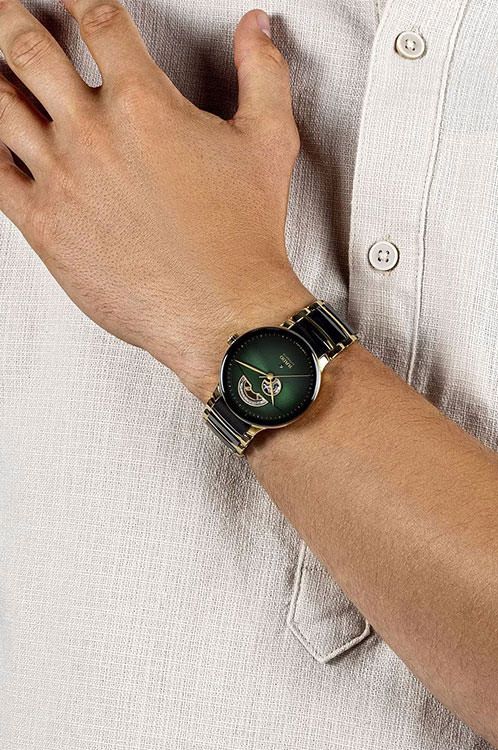Rado Centrix Automatic Unisex Watches in Round case & Green Dial R30008302