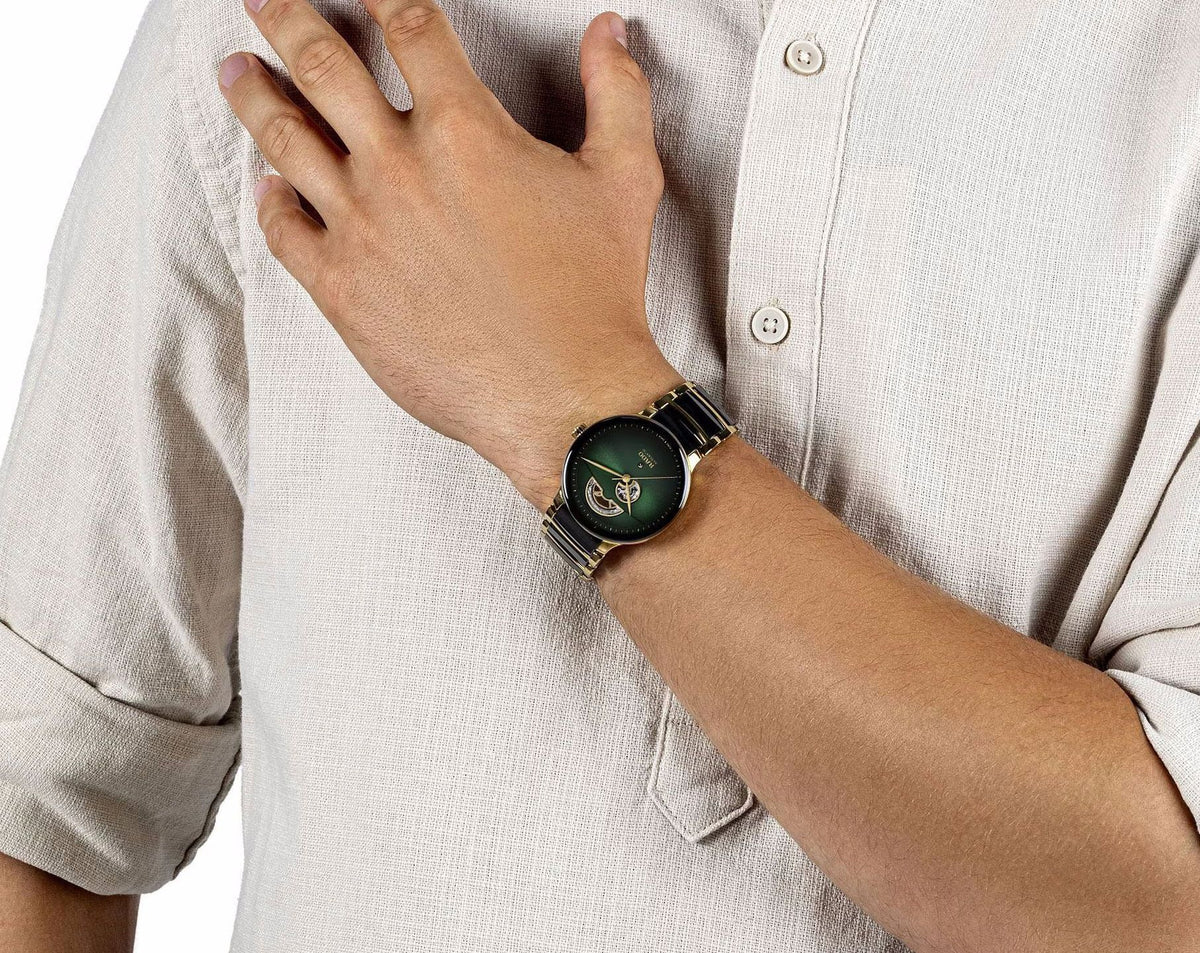 Rado Centrix Automatic Unisex Watches in Round case & Green Dial R30008302