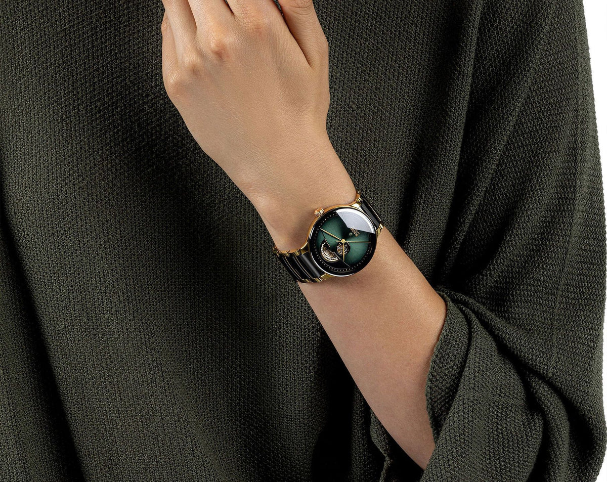Rado Centrix Automatic Unisex Watches in Round case & Green Dial R30008302