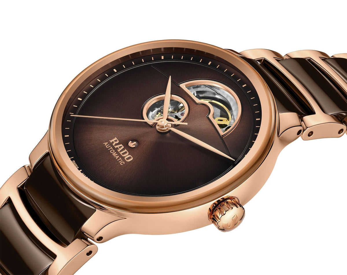 Rado Centrix Automatic Unisex Watches in Round case & Brown Dial R30013302