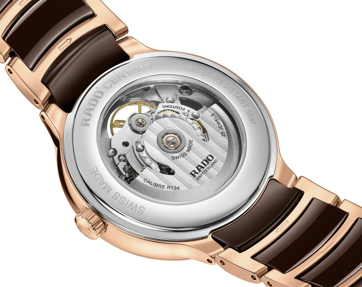Rado Centrix Automatic Unisex Watches in Round case & Brown Dial R30013302