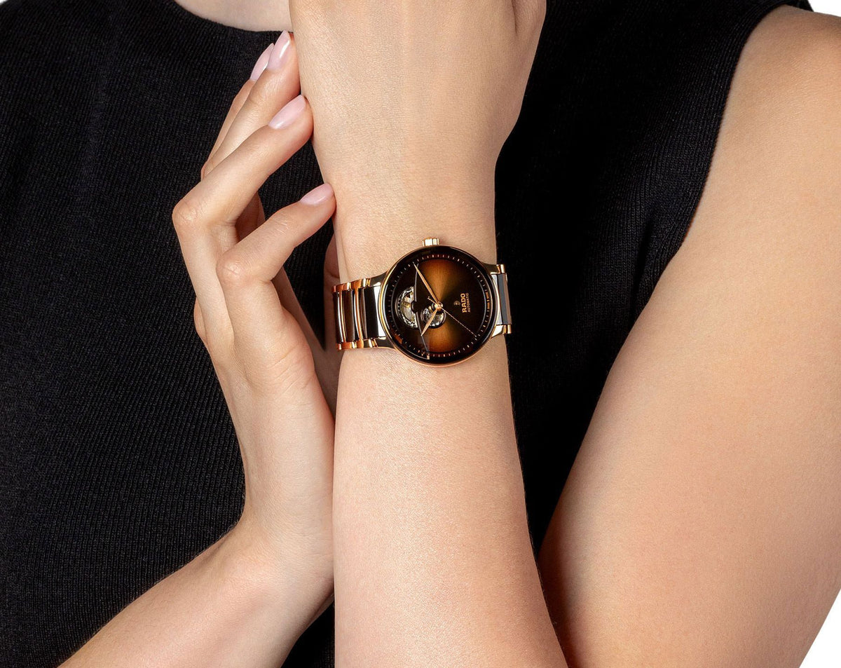 Rado Centrix Automatic Unisex Watches in Round case & Brown Dial R30013302