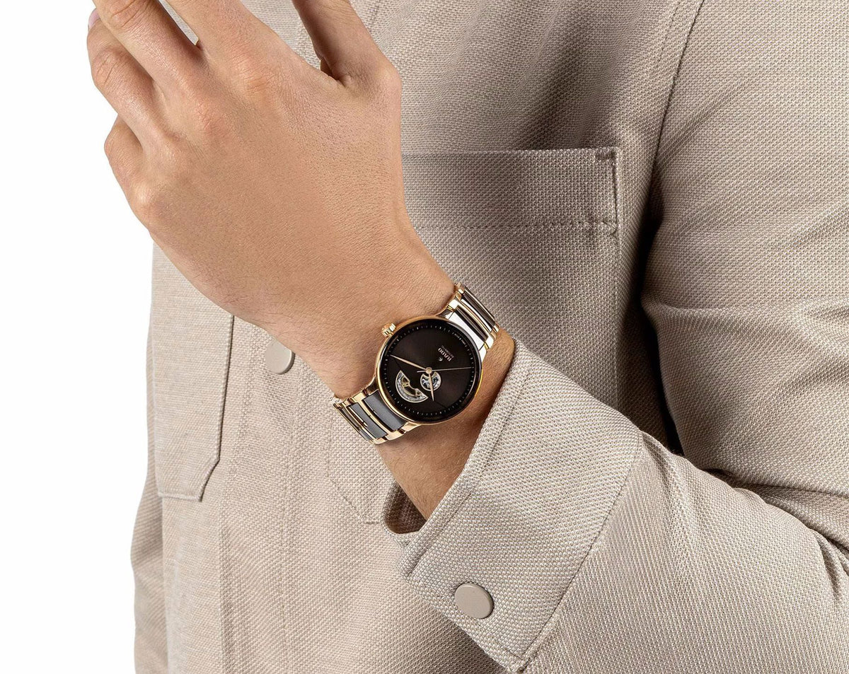 Rado Centrix Automatic Unisex Watches in Round case & Brown Dial R30013302