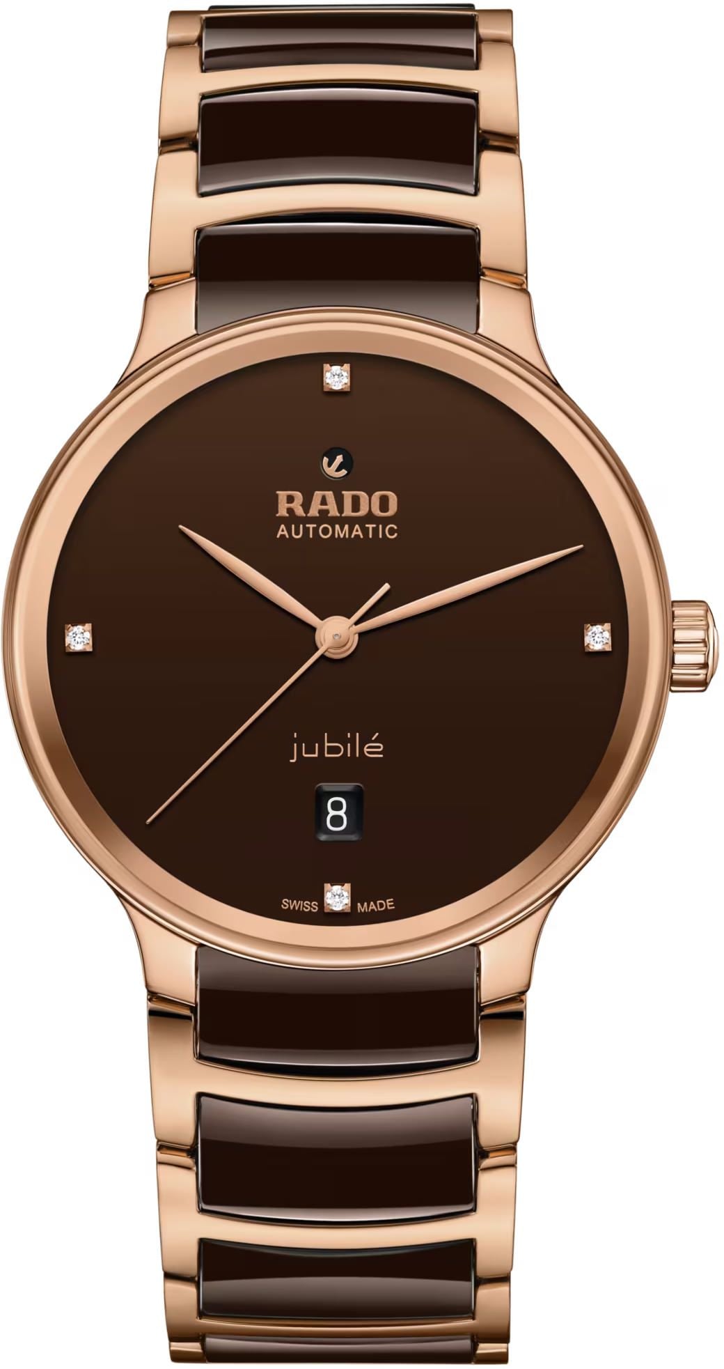 Rado Centrix Automatic Unisex Watches in Round case & Brown Dial R30017712