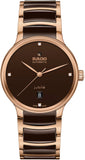 Rado Centrix Automatic Unisex Watches in Round case & Brown Dial R30017712