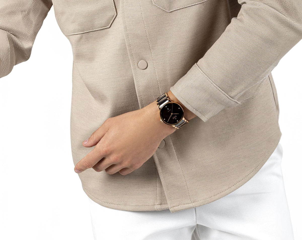 Rado Centrix Automatic Unisex Watches in Round case & Brown Dial R30017712