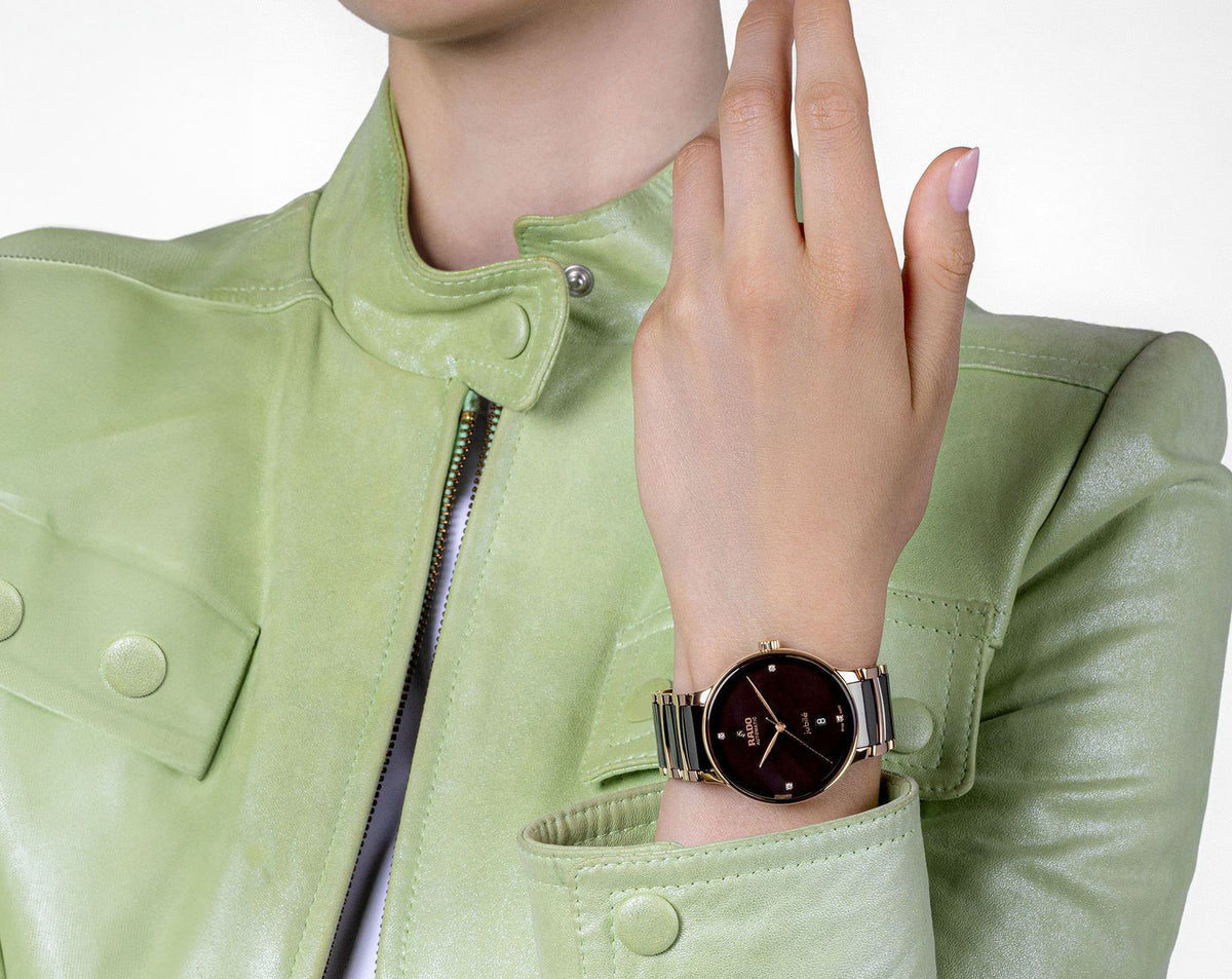 Rado Centrix Automatic Unisex Watches in Round case & Brown Dial R30017712