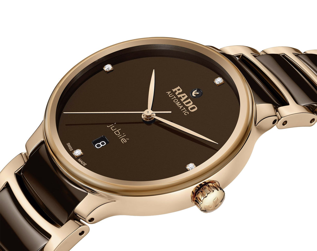 Rado Centrix Automatic Unisex Watches in Round case & Brown Dial R30017712