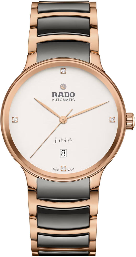 Rado Centrix Automatic Unisex Watches in Round case & White Dial R30017722