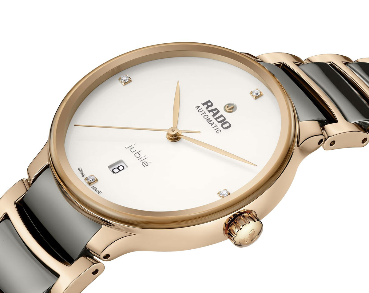 Rado Centrix Automatic Unisex Watches in Round case & White Dial R30017722