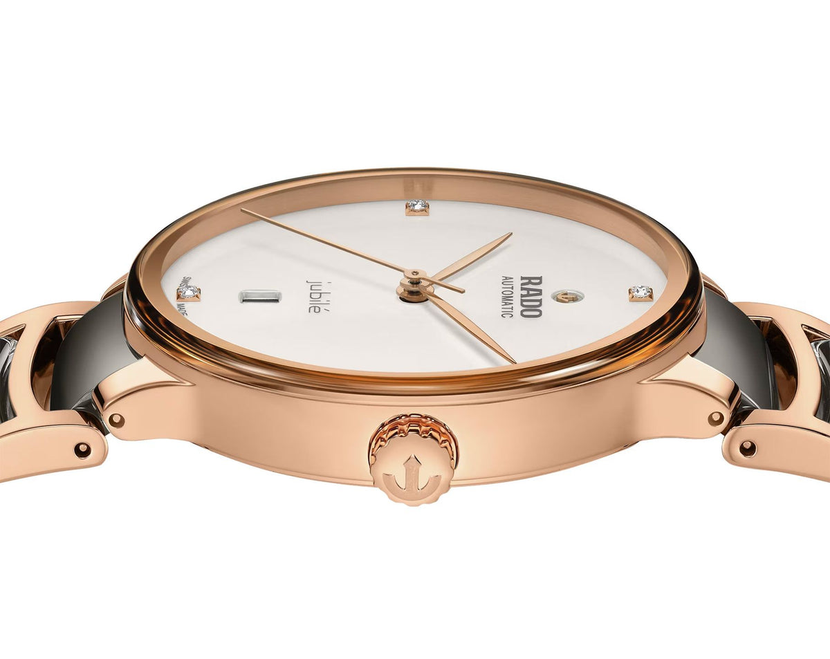 Rado Centrix Automatic Unisex Watches in Round case & White Dial R30017722