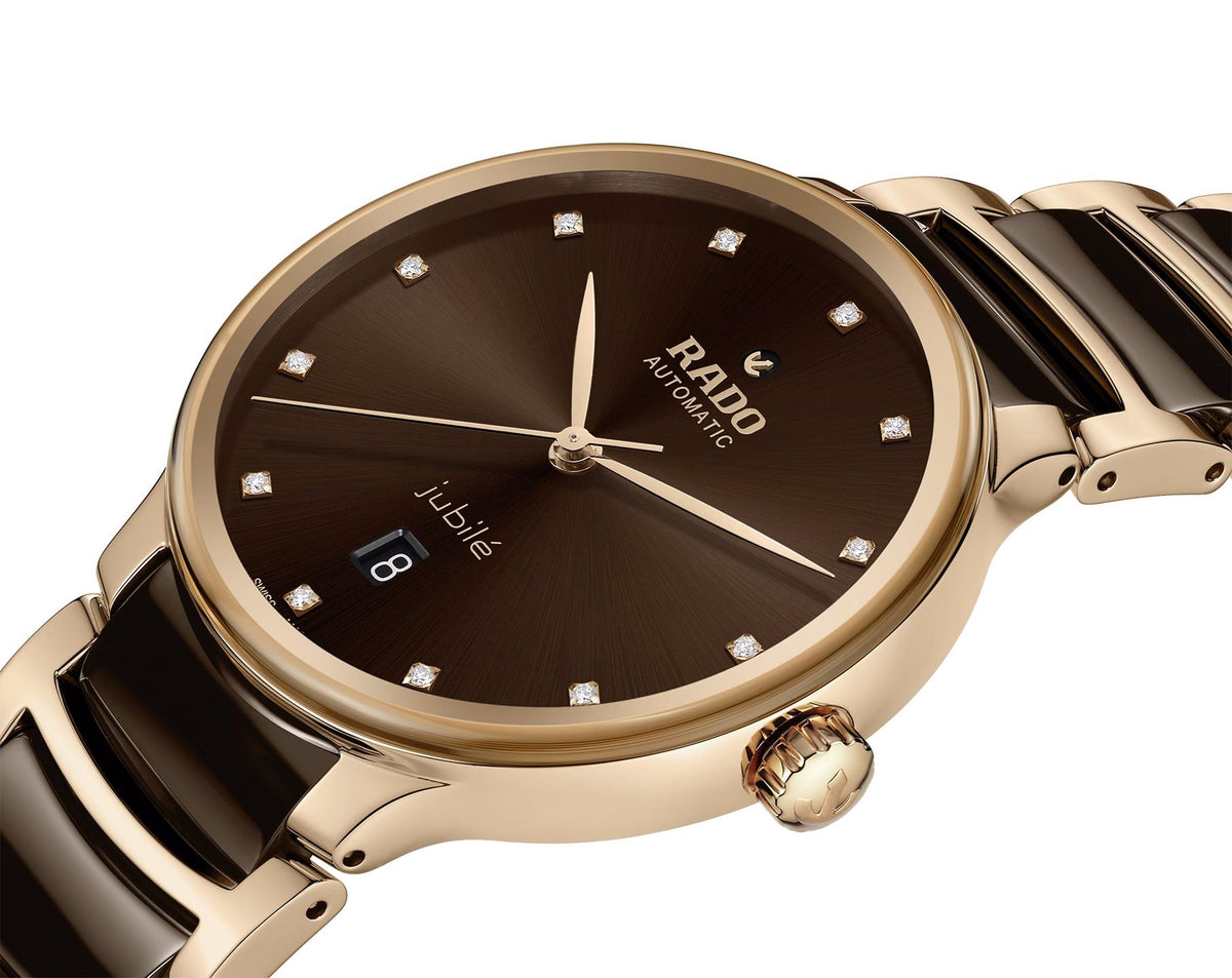Rado Centrix Automatic Unisex Watches in Round case & Brown Dial R30017732